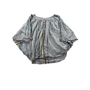 Mara Hoffman Swim Coverup Womens Size Small Striped Kaftan Bat Wing Boho